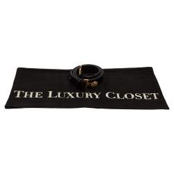 Pre Owned حزام غوتشي هيستريا جلد أسود 85 سم