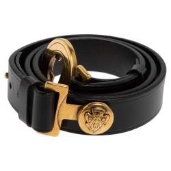 Pre Owned حزام غوتشي هيستريا جلد أسود 85 سم