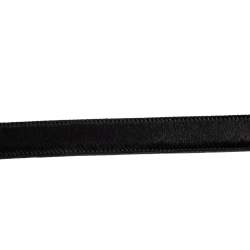 Pre Owned حزام غوتشي رفيع إبزيم شعار شعر عجل أسود 70 سم