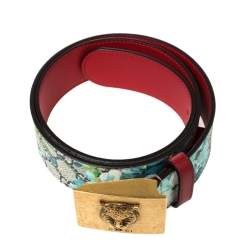 Pre Owned حزام غوتشي بلومز جي جي سوبريم رأس نمر  80 سم