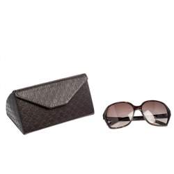 مملوكة مسبقًا Gucci Brown Tortoise GG 3538/S Gradient Oversize Sunglasses
