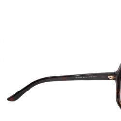 مملوكة مسبقًا Gucci Brown Tortoise GG 3538/S Gradient Oversize Sunglasses