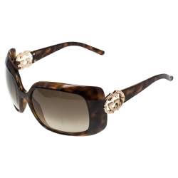 Pre Owned نظارة شمسية غوتشي ترتواز 3034/S  مستطيلة بشعار GG متدرجة