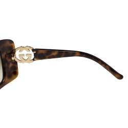 Pre Owned نظارة شمسية غوتشي ترتواز 3034/S  مستطيلة بشعار GG متدرجة