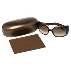 Pre Owned نظارة شمسية غوتشي ترتواز 3034/S  مستطيلة بشعار GG متدرجة