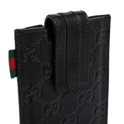 Gucci Black Guccissima Leather Leather iPhone Case