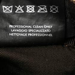 Pre Owned قبعة بيبسبول غوتشي كانفاس جي جي بيج مزينة خطوط ويب مقاس وسط (ميديوم)