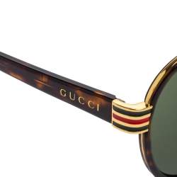 مملوكة مسبقًا نظارة شمسية غوتشي GG0447S فياتورز تورتويز بني/أخضر