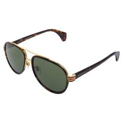 مملوكة مسبقًا نظارة شمسية غوتشي GG0447S فياتورز تورتويز بني/أخضر
