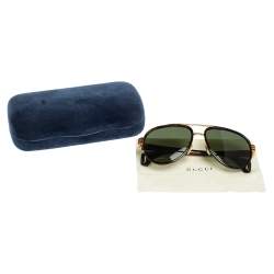 مملوكة مسبقًا نظارة شمسية غوتشي GG0447S فياتورز تورتويز بني/أخضر