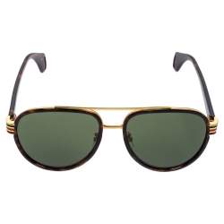 مملوكة مسبقًا نظارة شمسية غوتشي GG0447S فياتورز تورتويز بني/أخضر