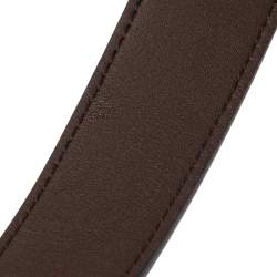 مملوكة مسبقًا حزام غوتشي جلد وكانفاس جي جي سوبريم بيج إبزيم حرف جي مز�دوج 90 سم