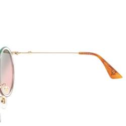 Gucci Multicolor Acetate GG0061S Double Gradient Round Sunglasses