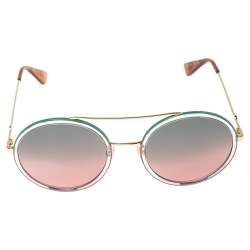 Gucci Multicolor Acetate GG0061S Double Gradient Round Sunglasses