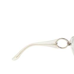 Pre Owned Gucci Grey/White Acetate GG3030 Gradient Oversized Sunglasses