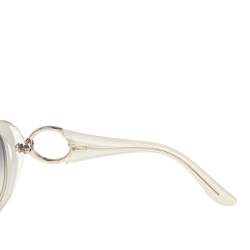 Pre Owned Gucci Grey/White Acetate GG3030 Gradient Oversized Sunglasses