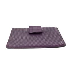 Pre Owned Gucci Purple Microguccissima Leather Tablet Case