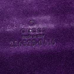 Pre Owned Gucci Purple Microguccissima Leather Tablet Case