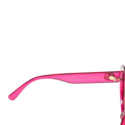 Pre Owned Gucci Pink/Pink Gradient GG0712S Oversized Sunglasses
