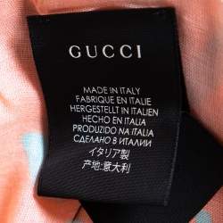 مملوكة مسبقًا Gucci Pink Logo Monogram Modal & Silk Scarf