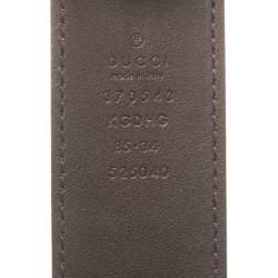 مملوكة مسبقًا Gucci Beige GG Supreme Canvas Interlocking G Buckle Belt 85CM