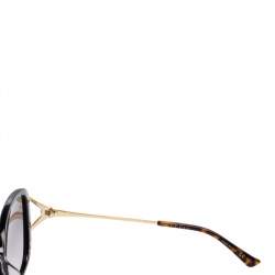 مملوكة مسبقًا Gucci Black Acetate GG0649SK Gradient Oversized Sunglasses 
