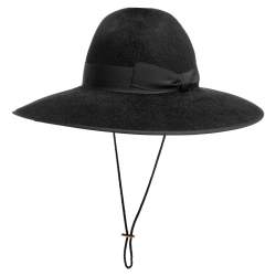 Pre Owned Gucci Black Rabbit Felt Cowboy Hat L 