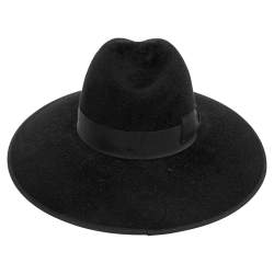 Pre Owned Gucci Black Rabbit Felt Cowboy Hat L 