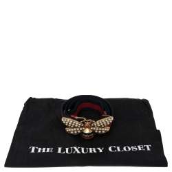 مملوكة مسبقًا حزام غوتشي كانفاس ويب متعدد الألوان بإبزيم مزخرف نحلة 75 سم