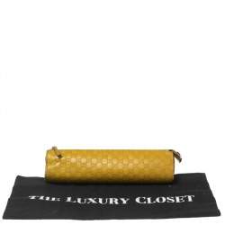 Gucci Lime Guccissima Leather Pencil Pouch