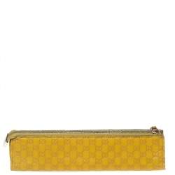 Gucci Lime Guccissima Leather Pencil Pouch