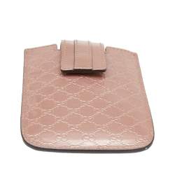 Pre Owned Gucci Beige Microguccissima Patent Leather iPhone 3&4 Case