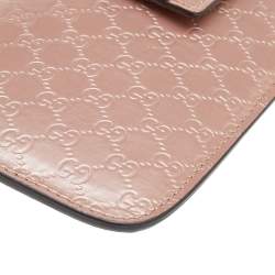 Pre Owned Gucci Beige Microguccissima Patent Leather iPhone 3&4 Case