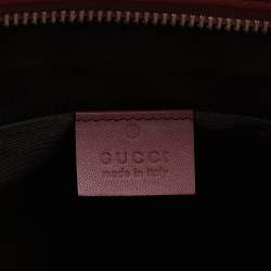 مملوكة مسبقًا Gucci Beige/Brown GG Supreme Canvas Blooms Cosmetic Case