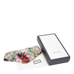 Pre Owned Gucci Beige Blooms Print Silk Headband