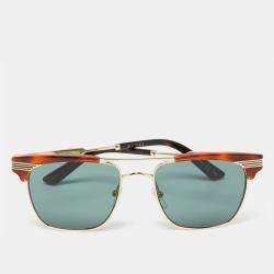 Gucci Brown Havana GG0287S Aviator Sunglasses