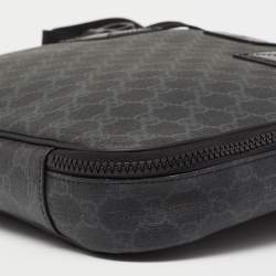 Pre Owned Gucci Black GG Supreme Canvas Laptop Case Bag