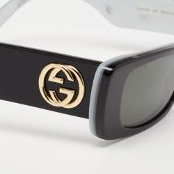 Pre Owned نظارة شمسية غوتشي GG0516S سوداء مستطيلة 