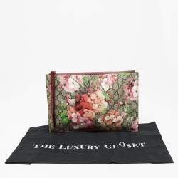 مملوكة مسبقًا حقيبة صغيرة غوتشي كانفاس نقشة زهور  جي جي سوبريم وسويدي متعددة الألوان