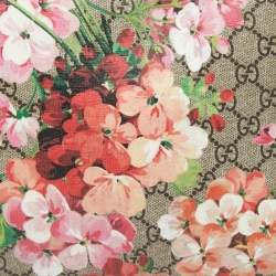 مملوكة مسبقًا حقيبة صغيرة غوتشي كانفاس نقشة زهور  جي جي سوبريم وسويدي متعددة الألوان