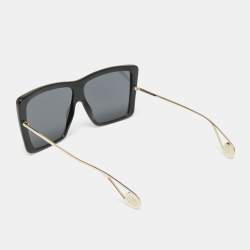Pre Owned Gucci Black GG0434S Oversized Square Sunglasses