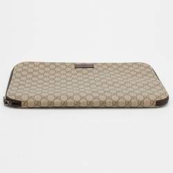 Gucci Beige/Ebony GG Supreme Canvas Portfolio