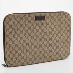 Gucci Beige/Ebony GG Supreme Canvas Portfolio