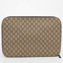 Gucci Beige/Ebony GG Supreme Canvas Portfolio