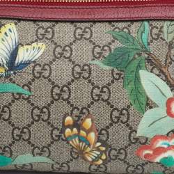 Gucci Multicolor Tian GG Supreme Canvas and Leather Cosmetic Pouch
