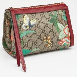 Gucci Multicolor Tian GG Supreme Canvas and Leather Cosmetic Pouch