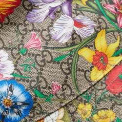 Pre Owned قبعة غوتشي باكيت كانفاس جي جي سوبريم بيج مطبوع مورد مقاس كبير (لارج)