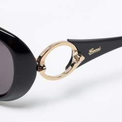 Pre Owned Gucci Black GG 3030/S Oversized Sunglasses 