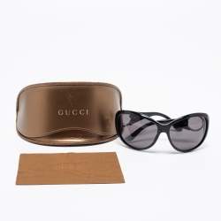 Pre Owned Gucci Black GG 3030/S Oversized Sunglasses 