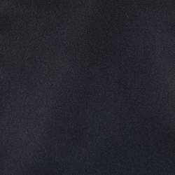 Pre Owned Gucci Black Crepe Silk Fringed Stole